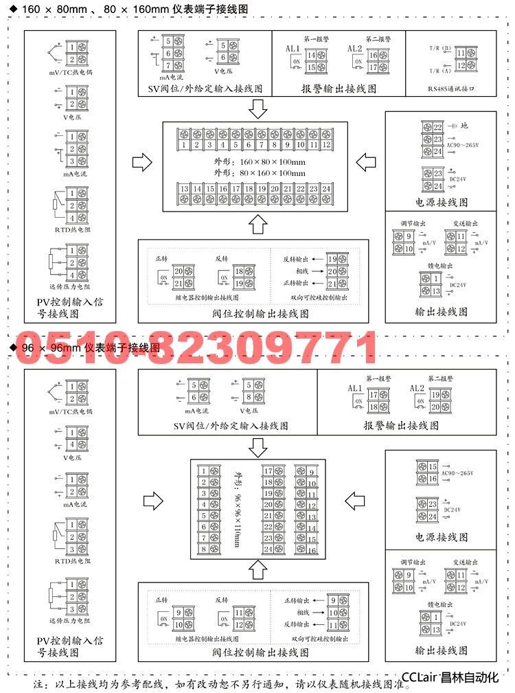 智能控制調(diào)儀 XWP-ND805 XWP-ND815 XWP-ND825