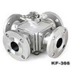 KF-305，四通法蘭球閥