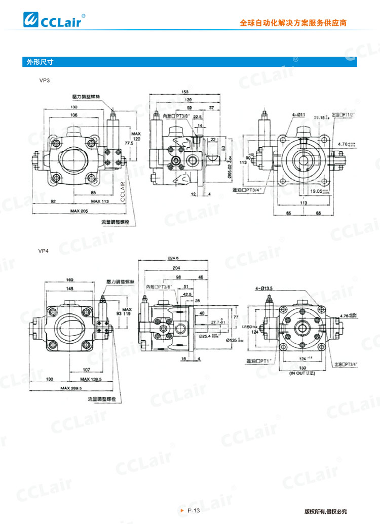 VP3、VP4系列中壓變量葉片泵-2