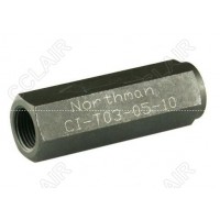 Northman臺(tái)灣北部精機(jī),管式直通單向閥CI-T03-05-10,CI-T04-05-10,CI-T06-05-10,CI-T08-05-10,CI-T10-05-10,CI-T12-05-10,CI-T16-05-10